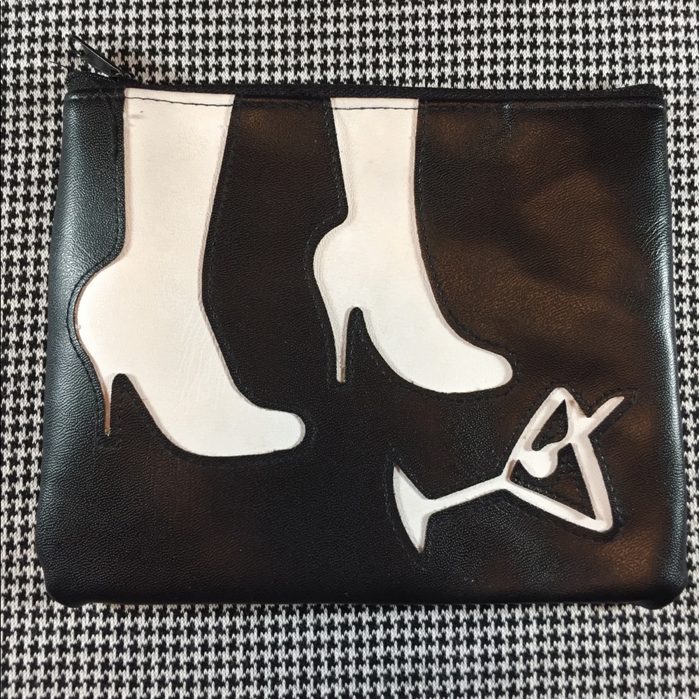 Cute Black Zippered Pouch/Clutch